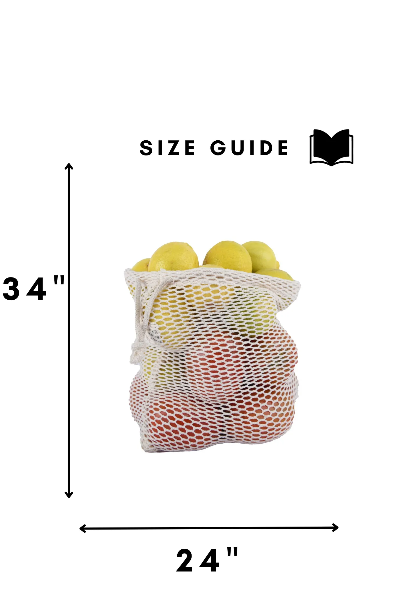 100% Cotton Mesh Drawstring Pouch for everyday use