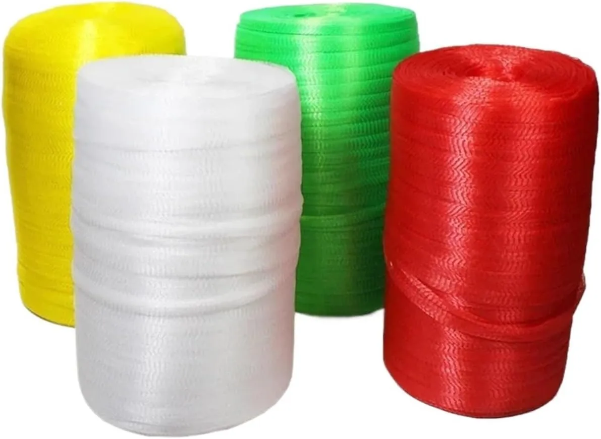 100meters Cutting Mesh Bag Semi-Finished Supermarket Nut Vegetable Packing Mesh Bag Nylon Elastic Shrinkage Mesh Cover(Green)