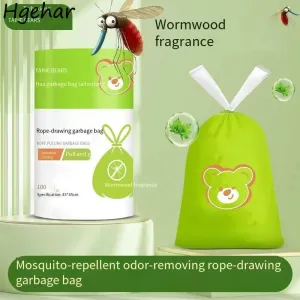 100pcs Trash Bags Drawstring