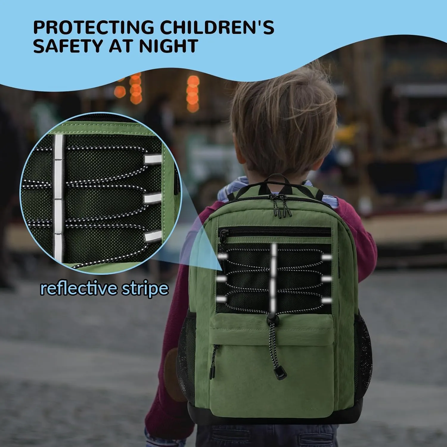 10L Small Size Casual Backpack for Kids Girls Boys Ages 3-9, Mini Waterproof Outdoor Sport Travel Hiking Camping Daypack (Light Blue)