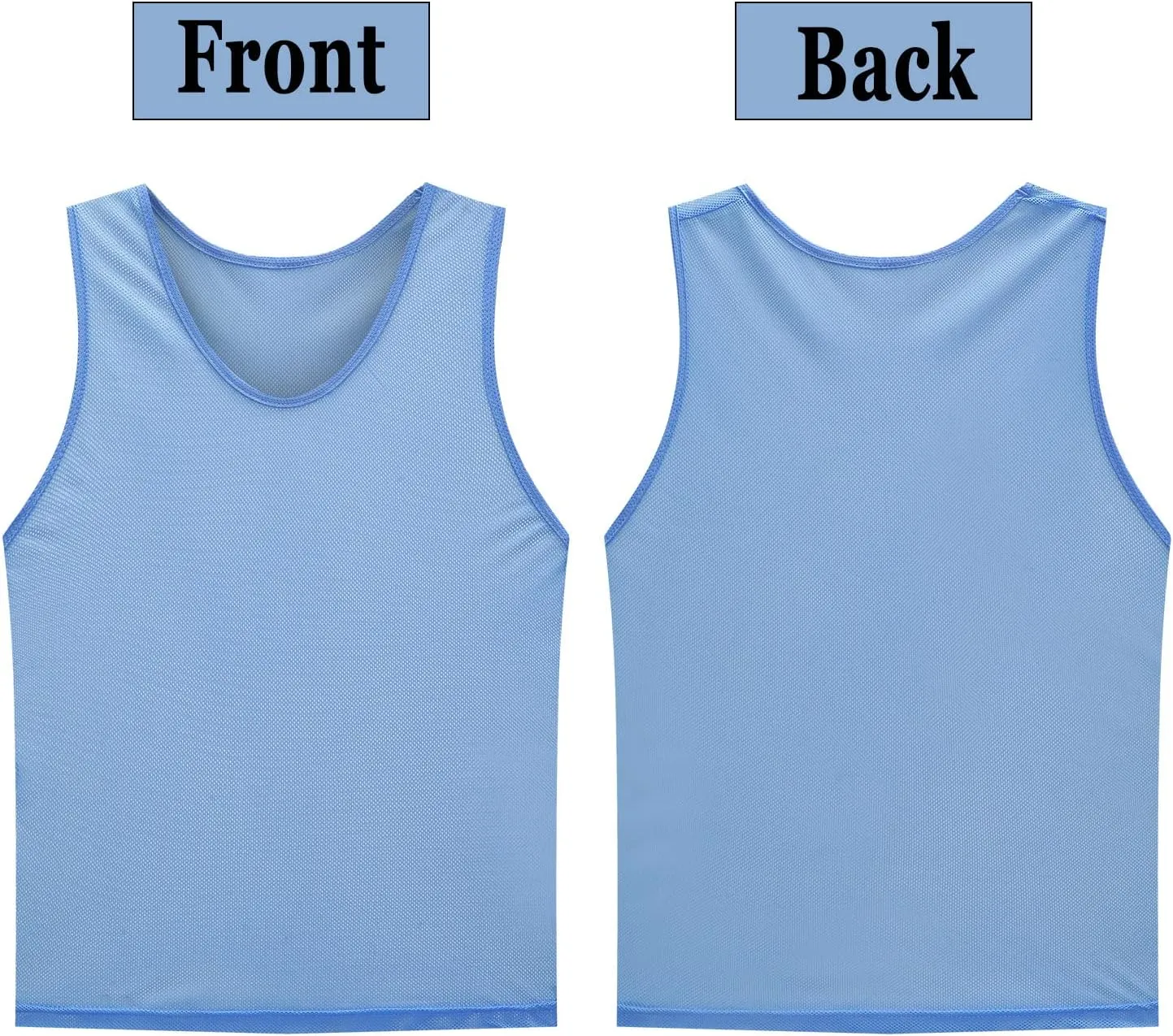 12 Pack Scrimmage Vest/Team Training Jerseys/Sports Pinnies/Practice Jerseys/Soccer Bibs with Carry Bag