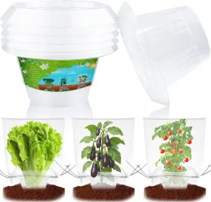 【12 Pieces】 6Pcs Upgraded Snail Collars with 6Pcs Plant Protection Bags, 99% Enhanced Snail Defense, Sturdy Slug Barrier Ring, 360° Effectively Protects Your Lettuce and Cabbage Plants