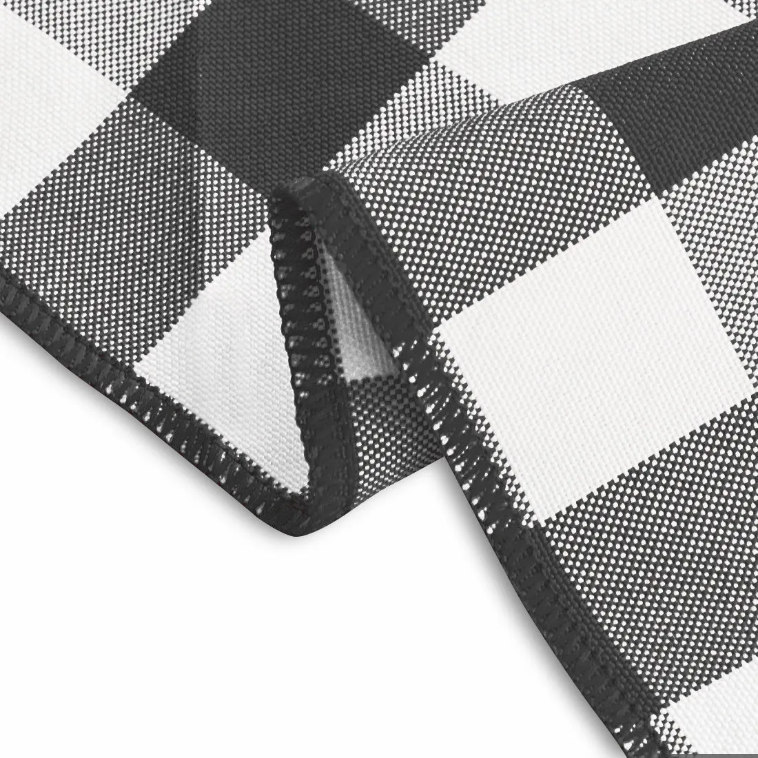 15 in. Polyester Napkins Checkered (1 Dozen)