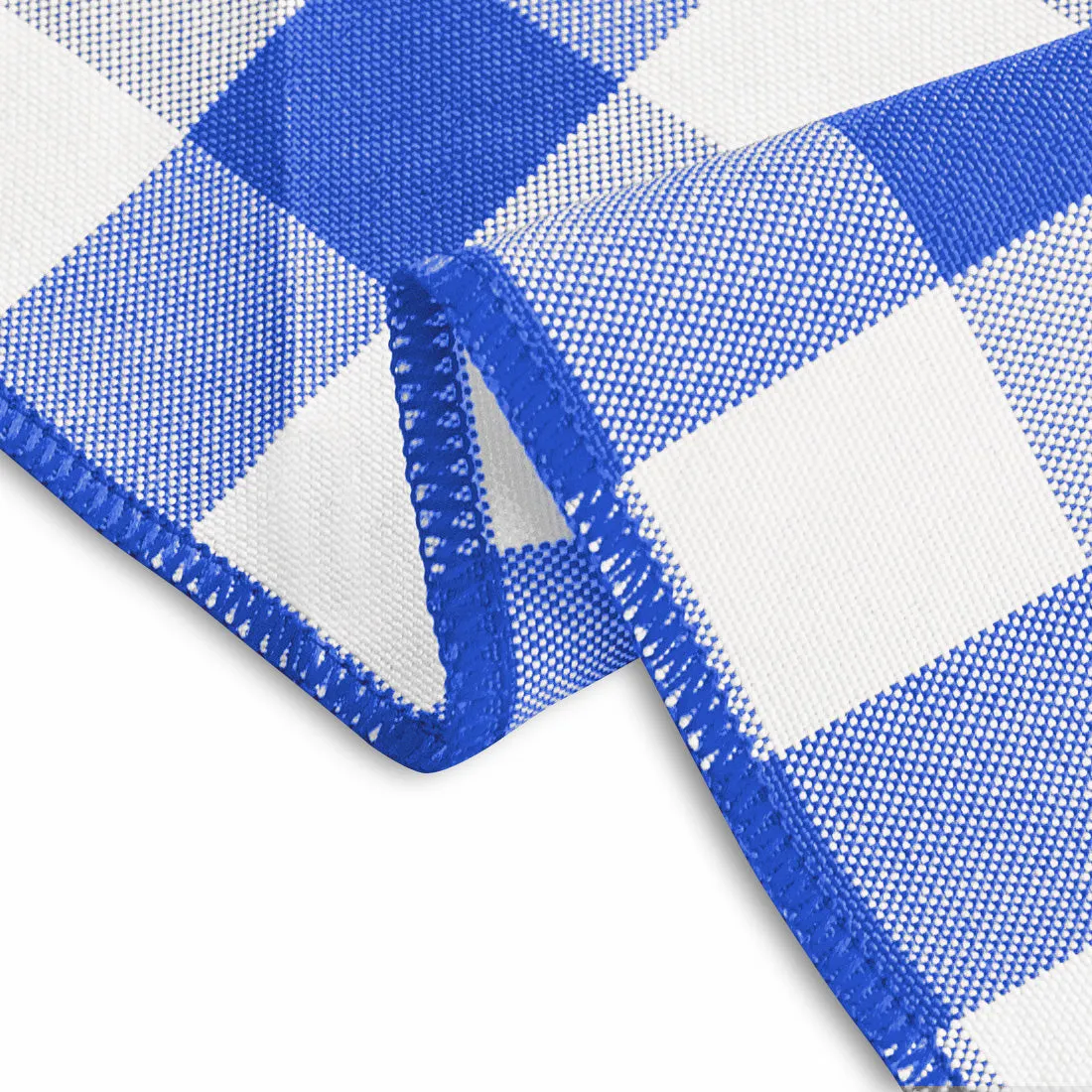 15 in. Polyester Napkins Checkered (1 Dozen)