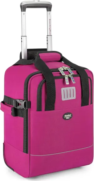 17x13x8 Inches JetBlue Airlines Rolling Personal Item Underseat Travel Bag - Suitable for Major Airlines including Spirit, Jetblue and Frontier- Duffel Bag Design (Purple, 17x13x8 Inches)