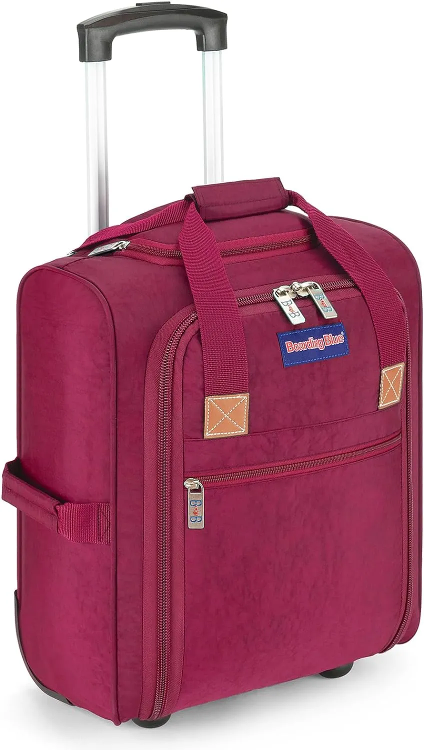 17x13x8 Inches JetBlue Airlines Rolling Personal Item Underseat Travel Bag - Suitable for Major Airlines including Spirit, Jetblue, Frontier, and American - Duffel Bag Design (Purple)