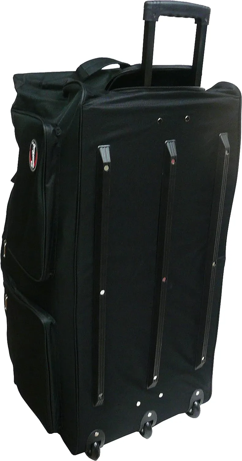 20"/30"/36"/40" Rolling Duffle Bag Travel Wheeled Luggage Suitcase (Black, 40-inch)