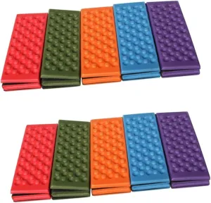 2sets Small Seat Cushion Camping Sleep Pad Xpe Material Portable for Hunting Stadium Outdoor Picnic Cushion 5pcs*2