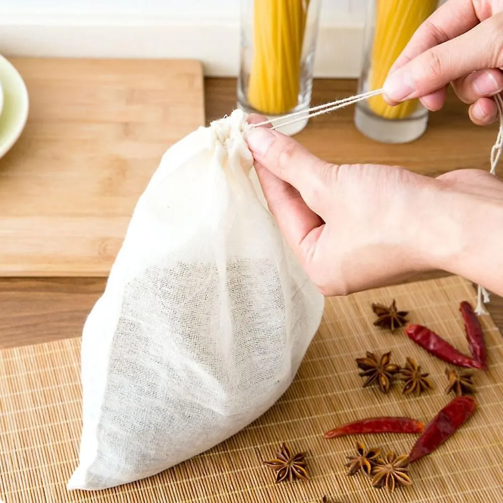 30pieces Spice Bags For Cooking Cheesecloth Bags For Straining Reusable Empty Te