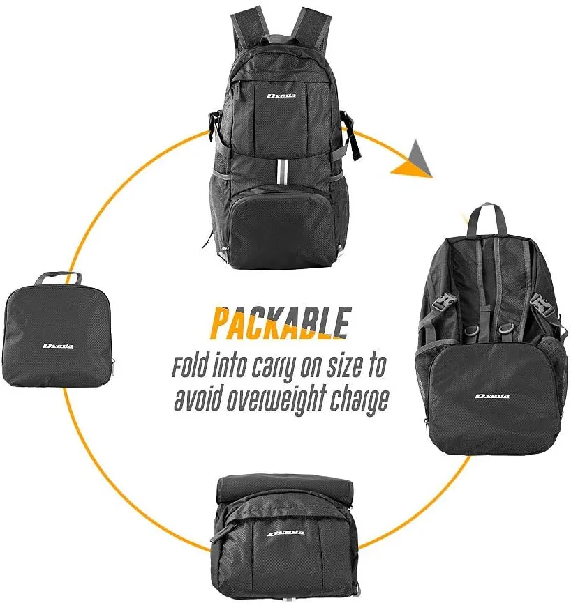 35L Lightweight Packable Backpack Waterproof Durable Hiking Travel Backpack Daypack