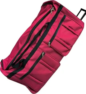 36-inch Rolling Duffle Bag with Wheels, Luggage Bag, Hockey Bag, XL Duffle Bag With Rollers, Heavy Duty (Fuchsia)