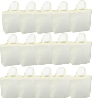 36-Pack Tote Bags Multipurpose Reusable Grocery Bag (Beige Color 36 Pack)