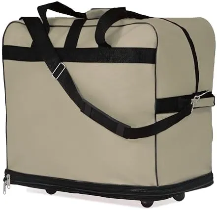 36"" Duffle Bag Expandable Rolling Lightweight Wheeled Spinner Suitcase Luggage (Pack of 2) for Travel and Storage (Khaki)
