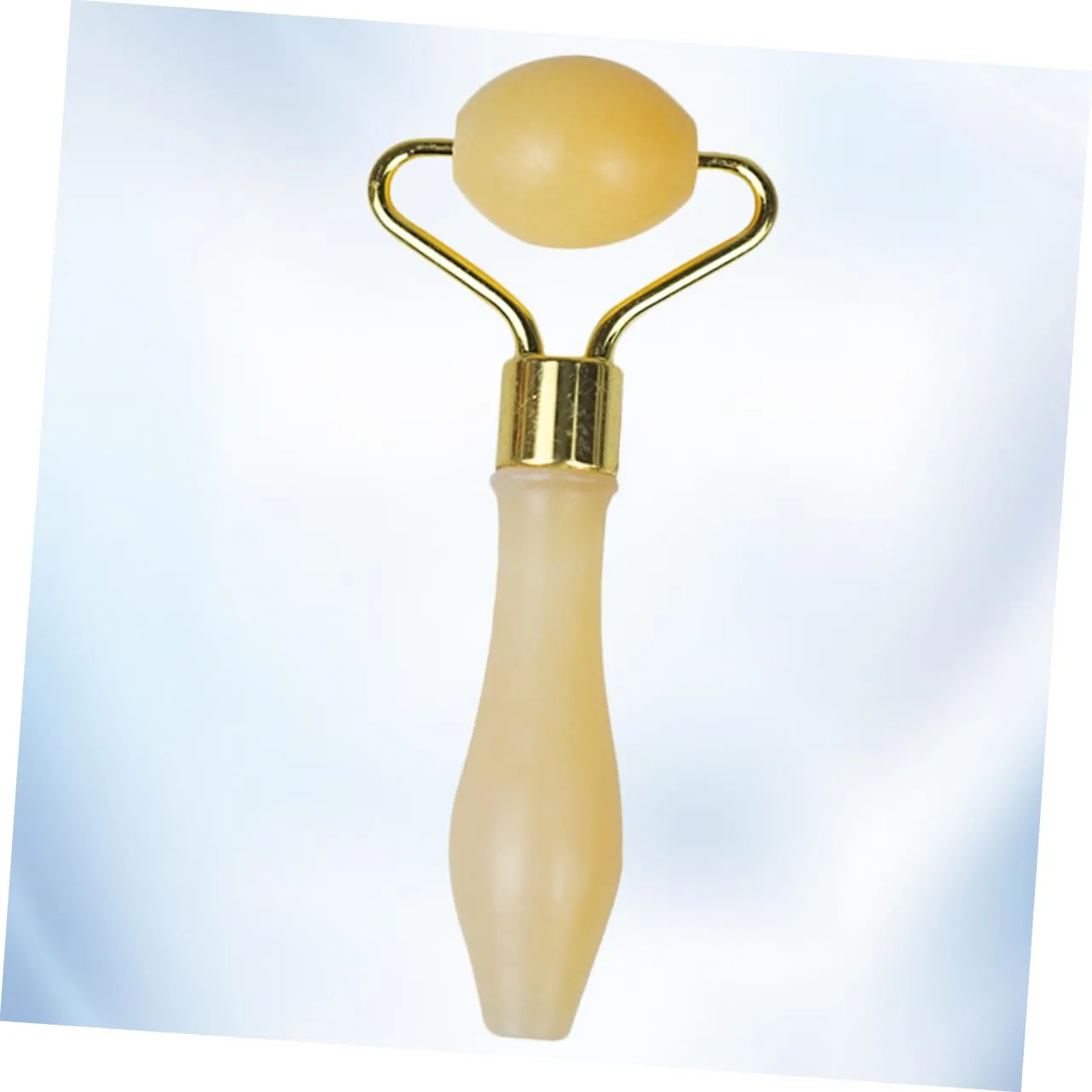 3pcs Jade Eye Roller Yellow Jade Beauty Roller for Eye Massage Facial Skincare Tool Ancient -aging Accessory Comfortable and Lightweight Design for Home Use Travel
