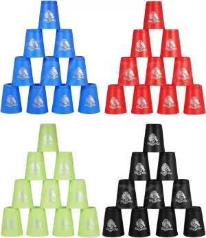 48Pcs Sport Stacking Cups, Stacking Cups Set Stack Training Game Toys with Carry Bag for Travel Party Challenge Competition