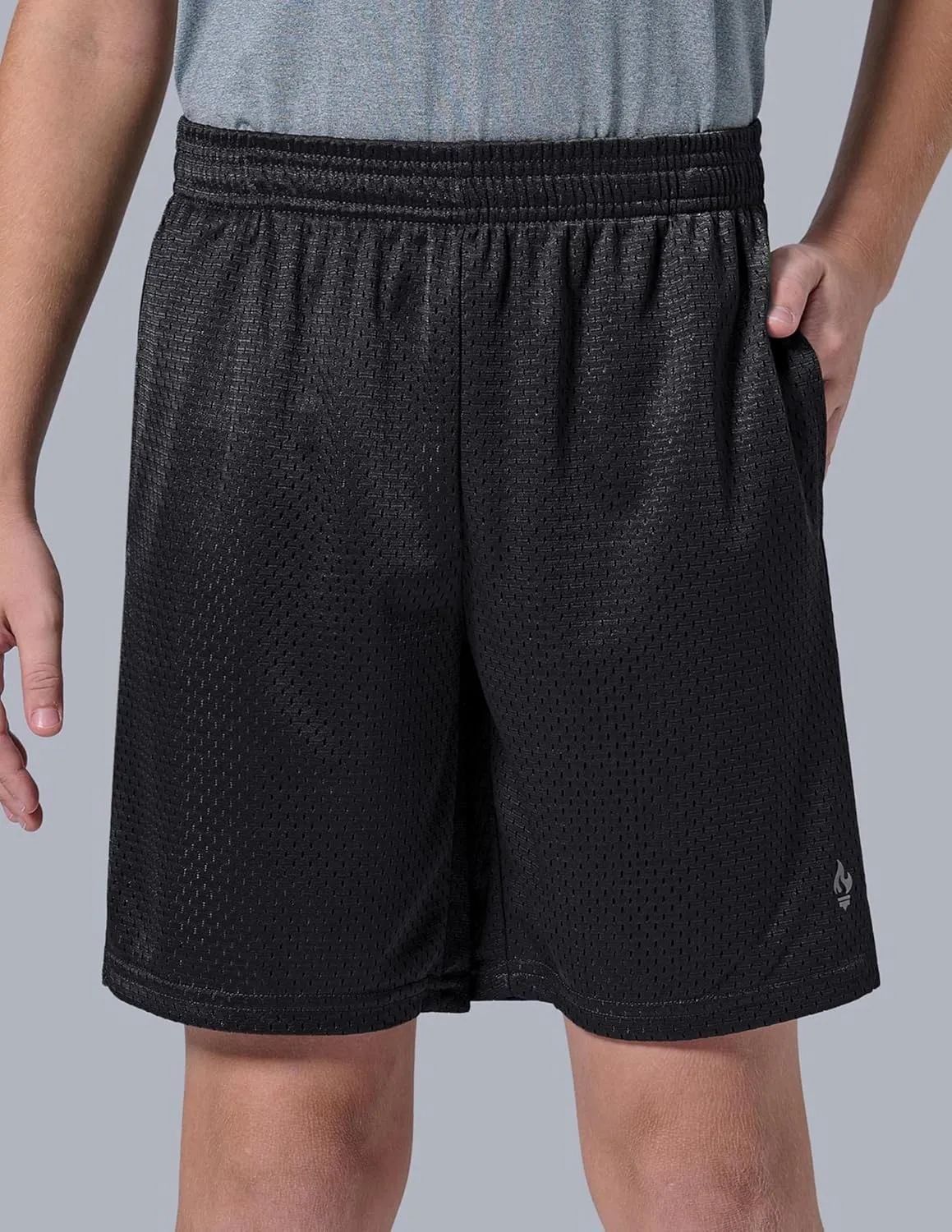 5 Pack Boys Athletic Shorts Mesh Basketball Youth Apparel Kids Sports Active Gear with Pockets