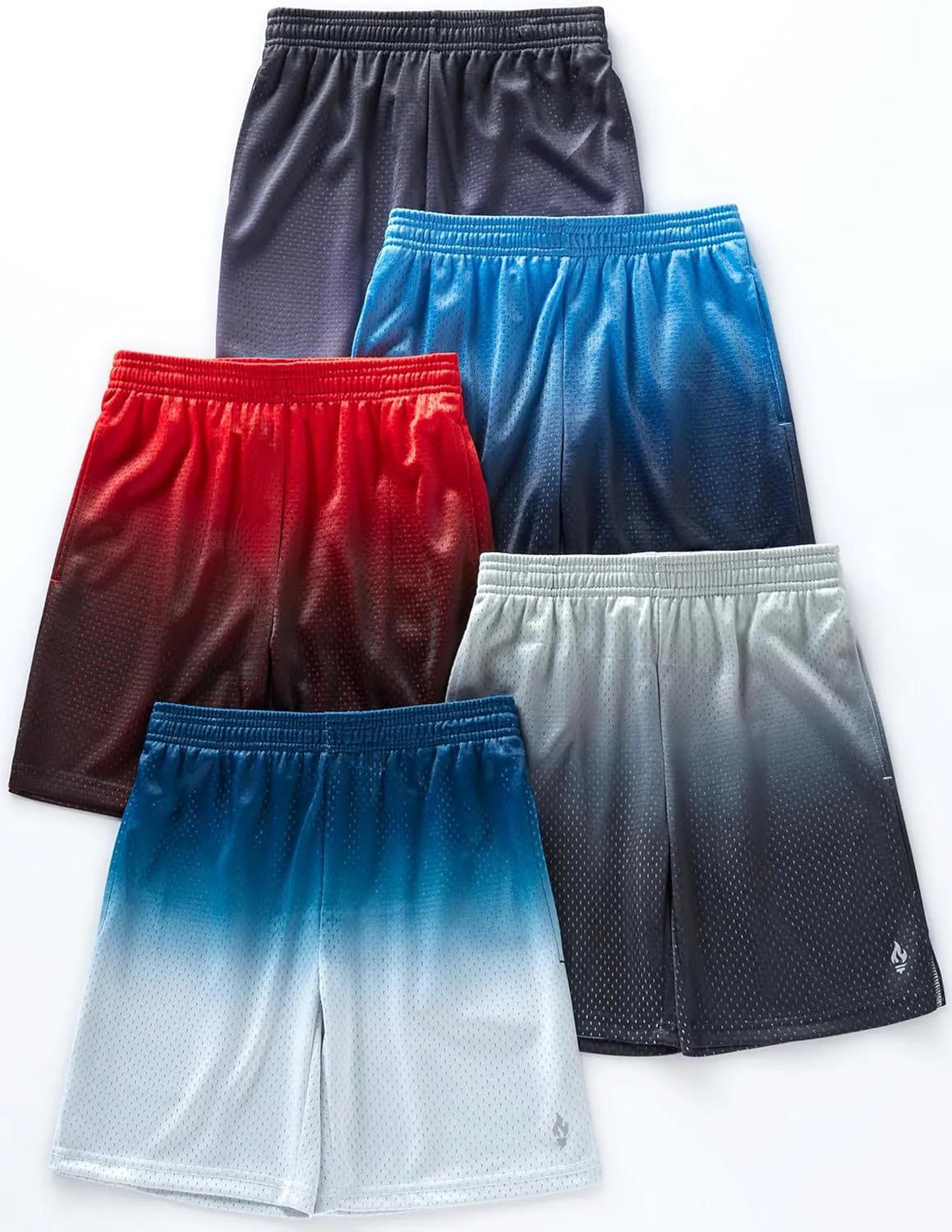 5 Pack: Mens Athletic Shorts, 9" Mesh Basketball Shorts Men Active Gym Shorts with Pockets