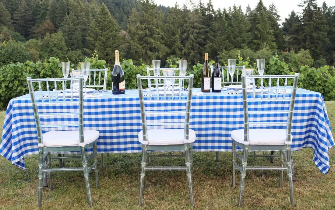 60 X 126 in. Rectangular Tablecloth Checkered (4 Colors)