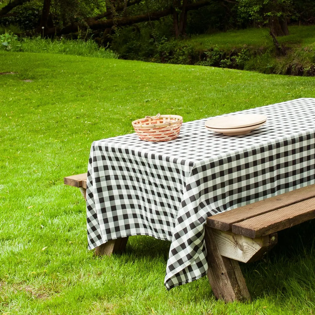 60 X 126 in. Rectangular Tablecloth Checkered (4 Colors)