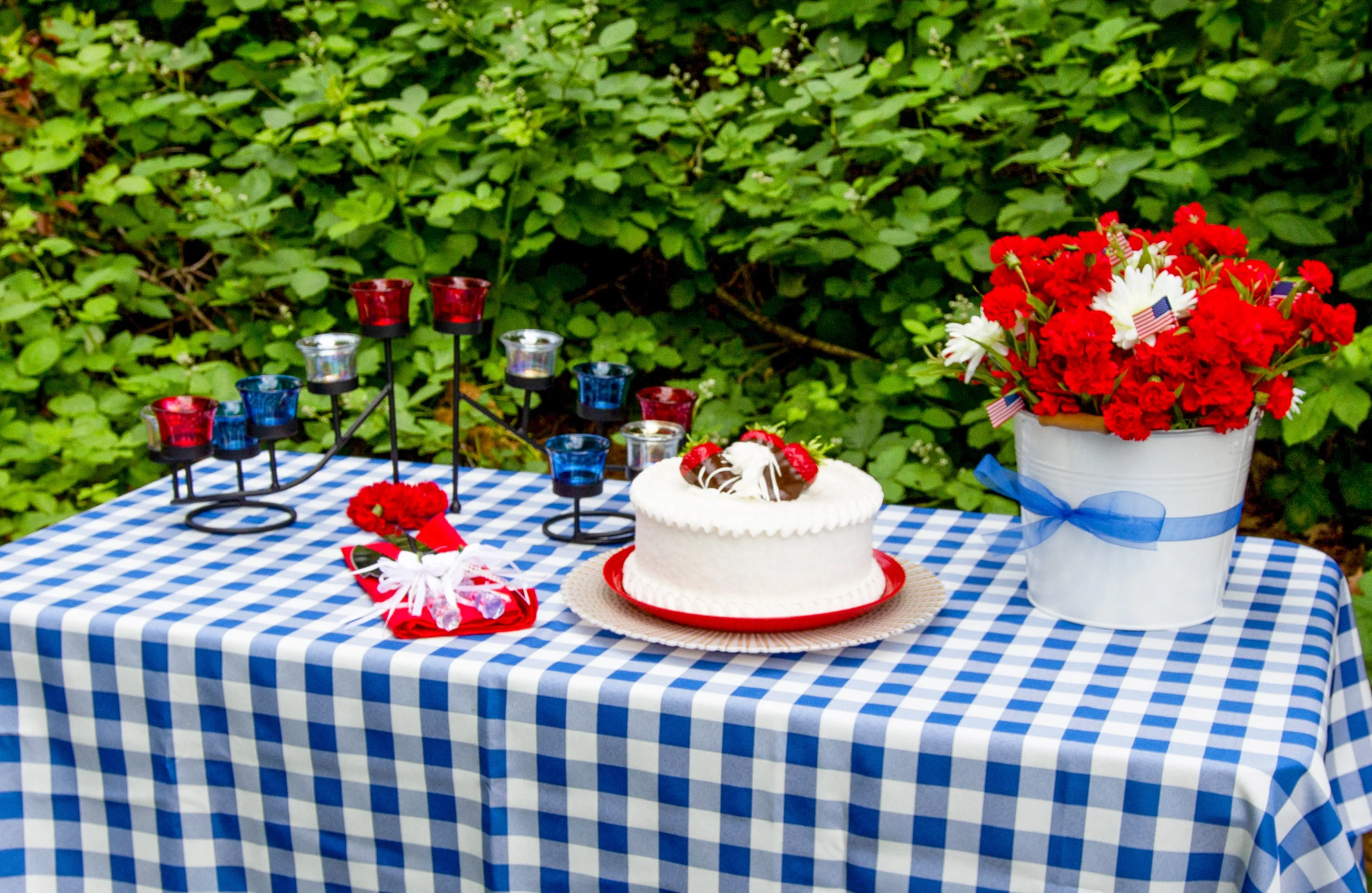 60 X 126 in. Rectangular Tablecloth Checkered (4 Colors)