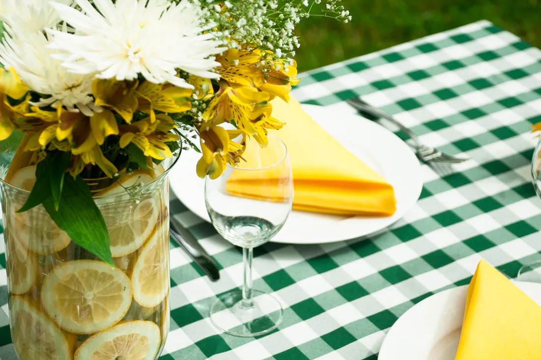 60 X 126 in. Rectangular Tablecloth Checkered (4 Colors)