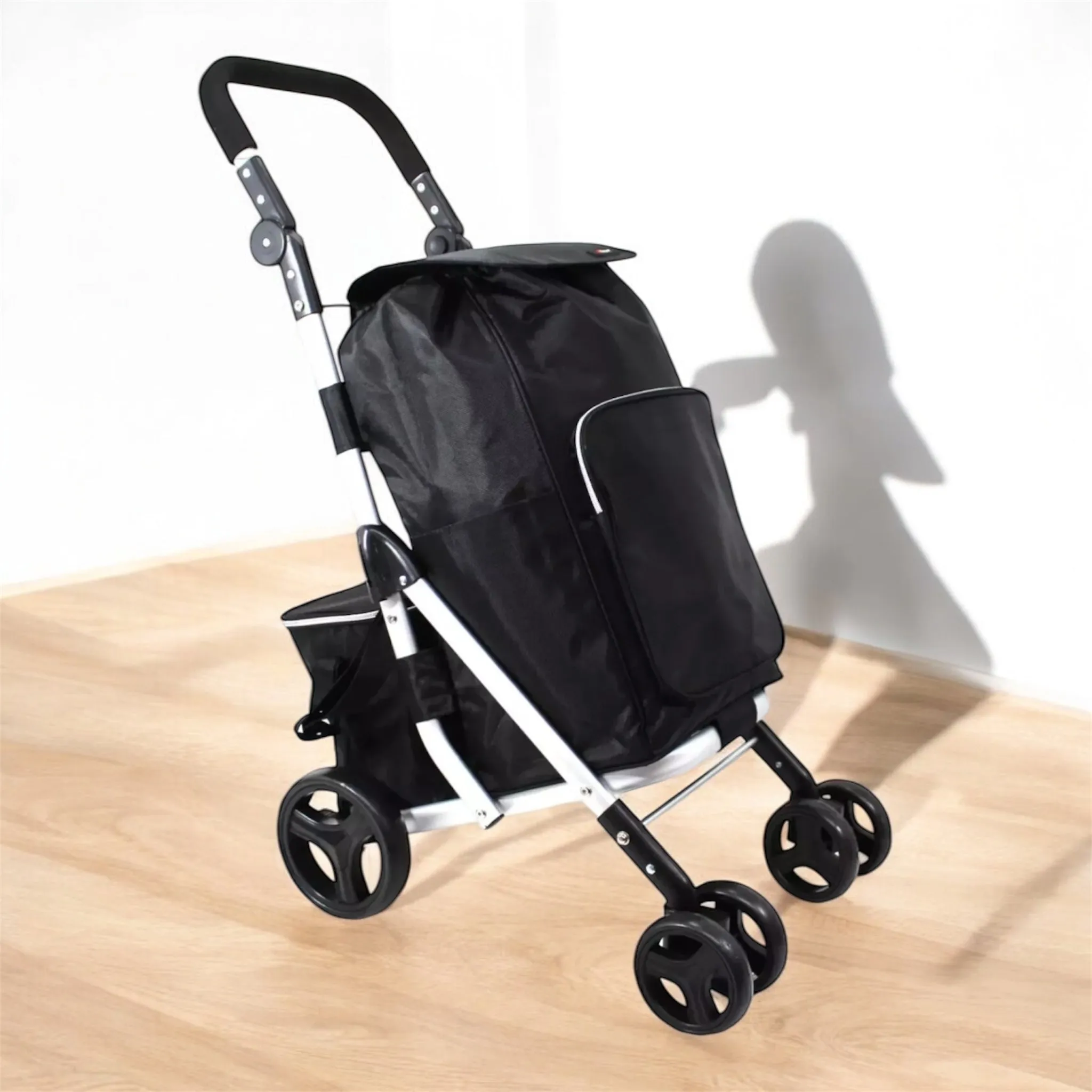 74L Folding Shopping Trolley – Lightweight, Strong, and Maneuverable with cooling bag