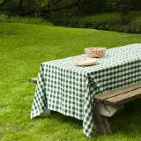 90 X 132 in. Rectangular Polyester Tablecloth Checkered (4 Colors)