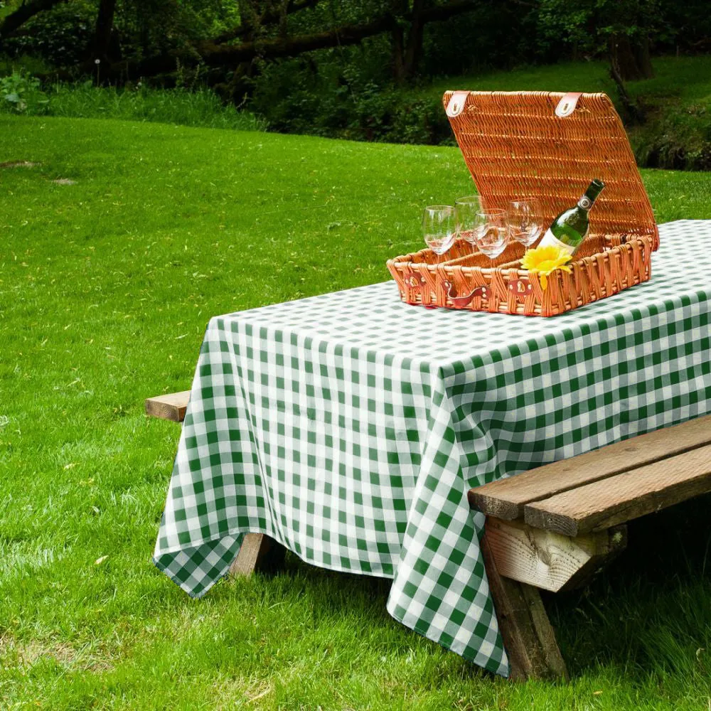 90 X 156 in. Rectangular Polyester Tablecloth Checkered