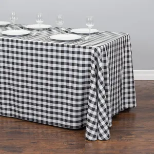 90 X 156 in. Rectangular Polyester Tablecloth Checkered