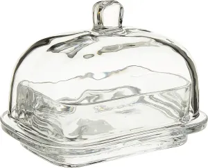 Abbott Collection 27-Continental Butter Dish, Large Round Rectangle, Clear