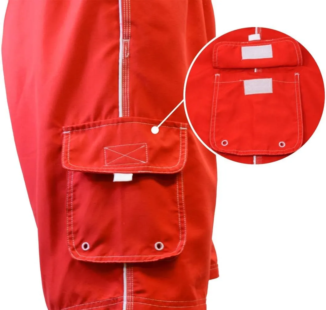 Adoretex Men's Guard Board Shorts Swim Trunks with Mesh Liner, Designed for Guard Uniform Swimwear