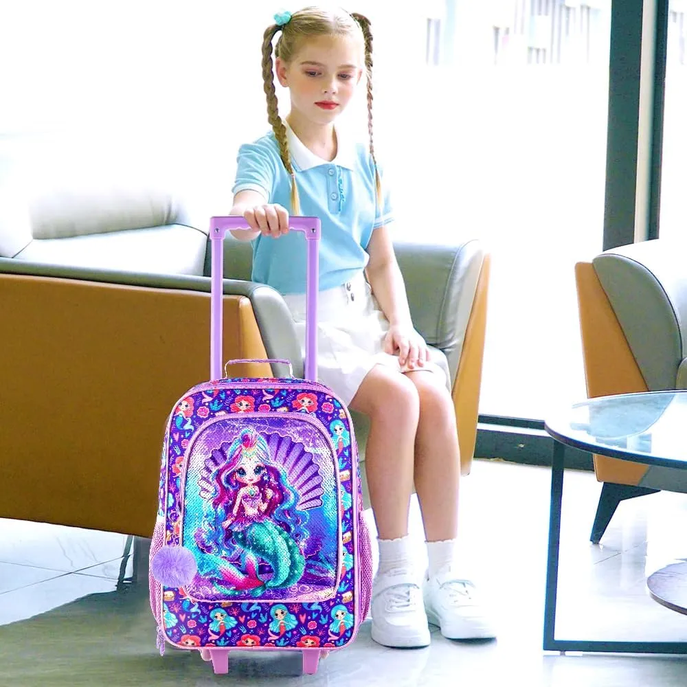 AGSDON Kids Luggage for Boys Girls, Cute Rolling Wheels Suitcase for Children Toddler