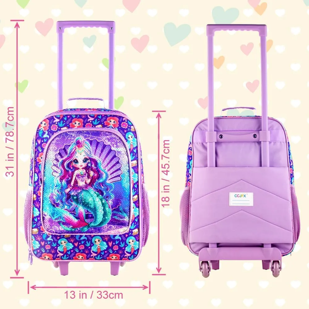 AGSDON Kids Luggage for Boys Girls, Cute Rolling Wheels Suitcase for Children Toddler