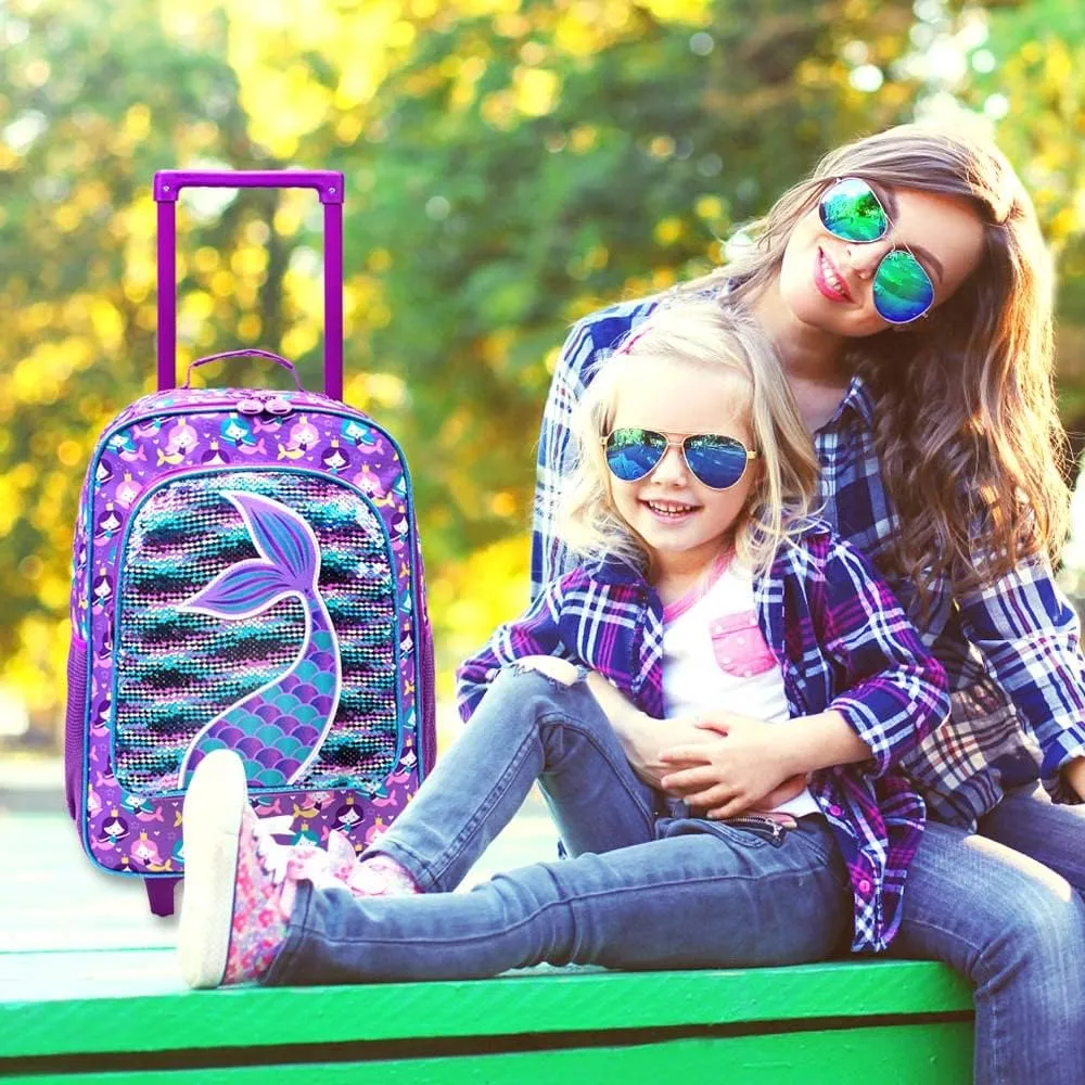 AGSDON Kids Luggage for Boys Girls, Cute Rolling Wheels Suitcase for Children Toddler