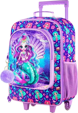 AGSDON Kids Luggage for Boys Girls, Cute Rolling Wheels Suitcase for Children Toddler
