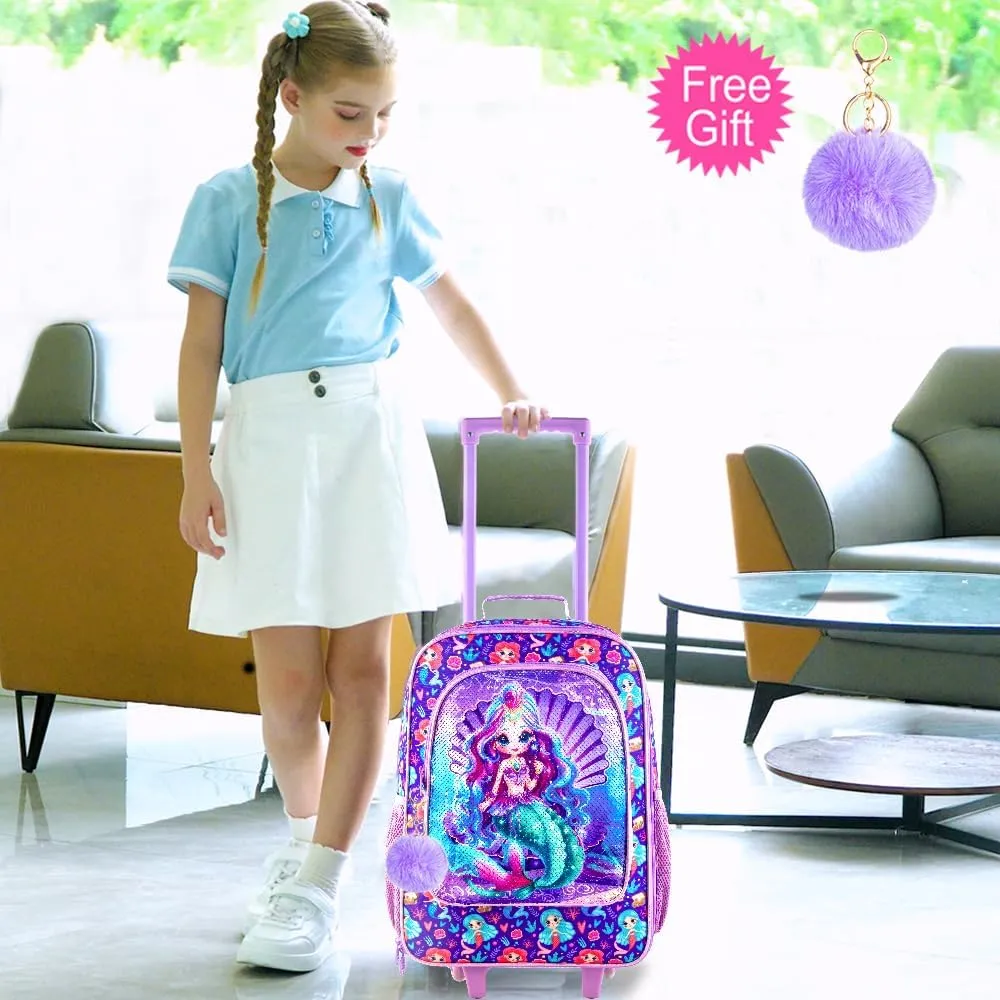 AGSDON Kids Luggage for Boys Girls, Cute Rolling Wheels Suitcase for Children Toddler