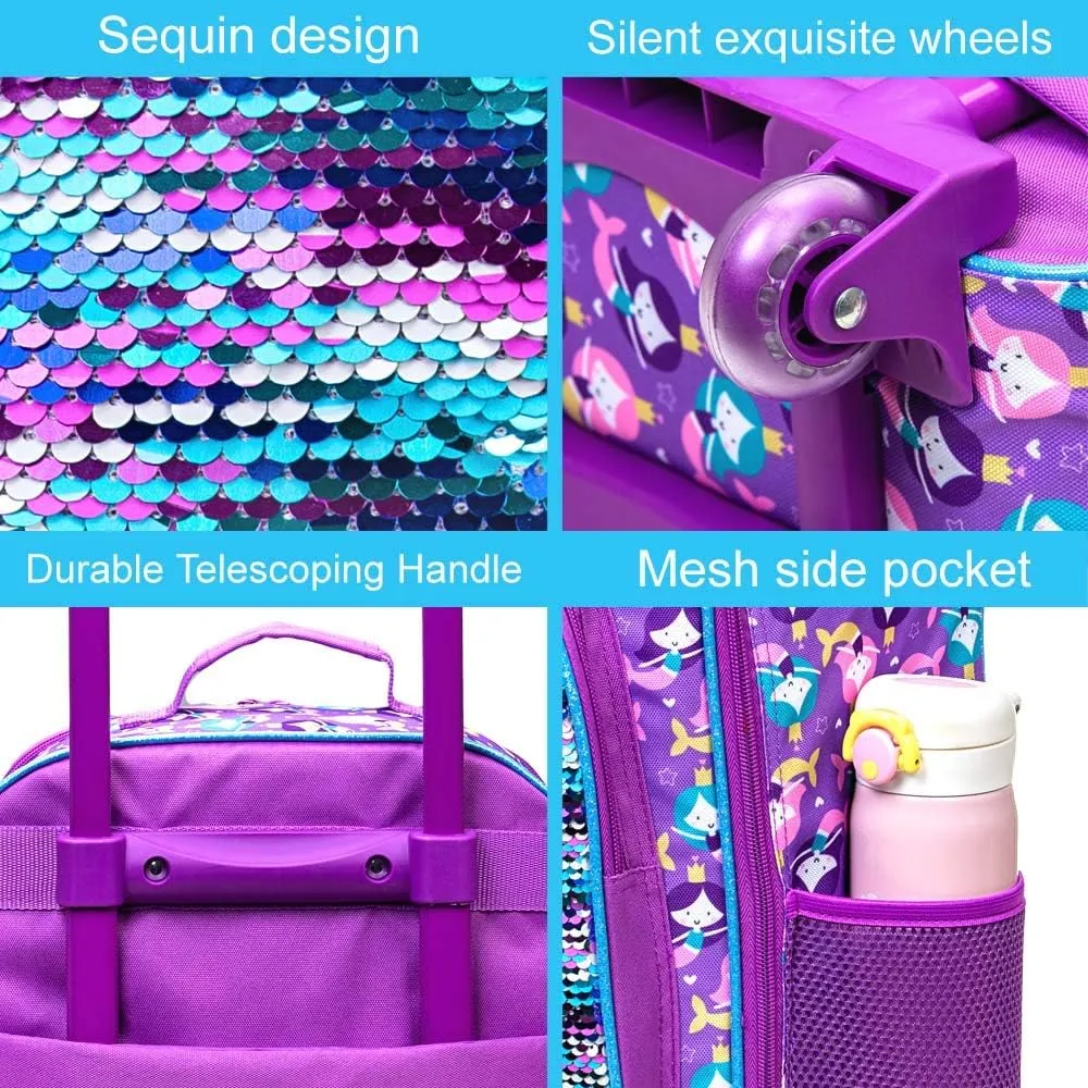 AGSDON Kids Luggage for Boys Girls, Cute Rolling Wheels Suitcase for Children Toddler