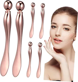Alipis 6 Pcs Eye Cream Applicator Flat Tip Face Cream Spatula Massaging Roller for Precise Application Easy Cleaning Stylish Design for Daily Skincare Routine