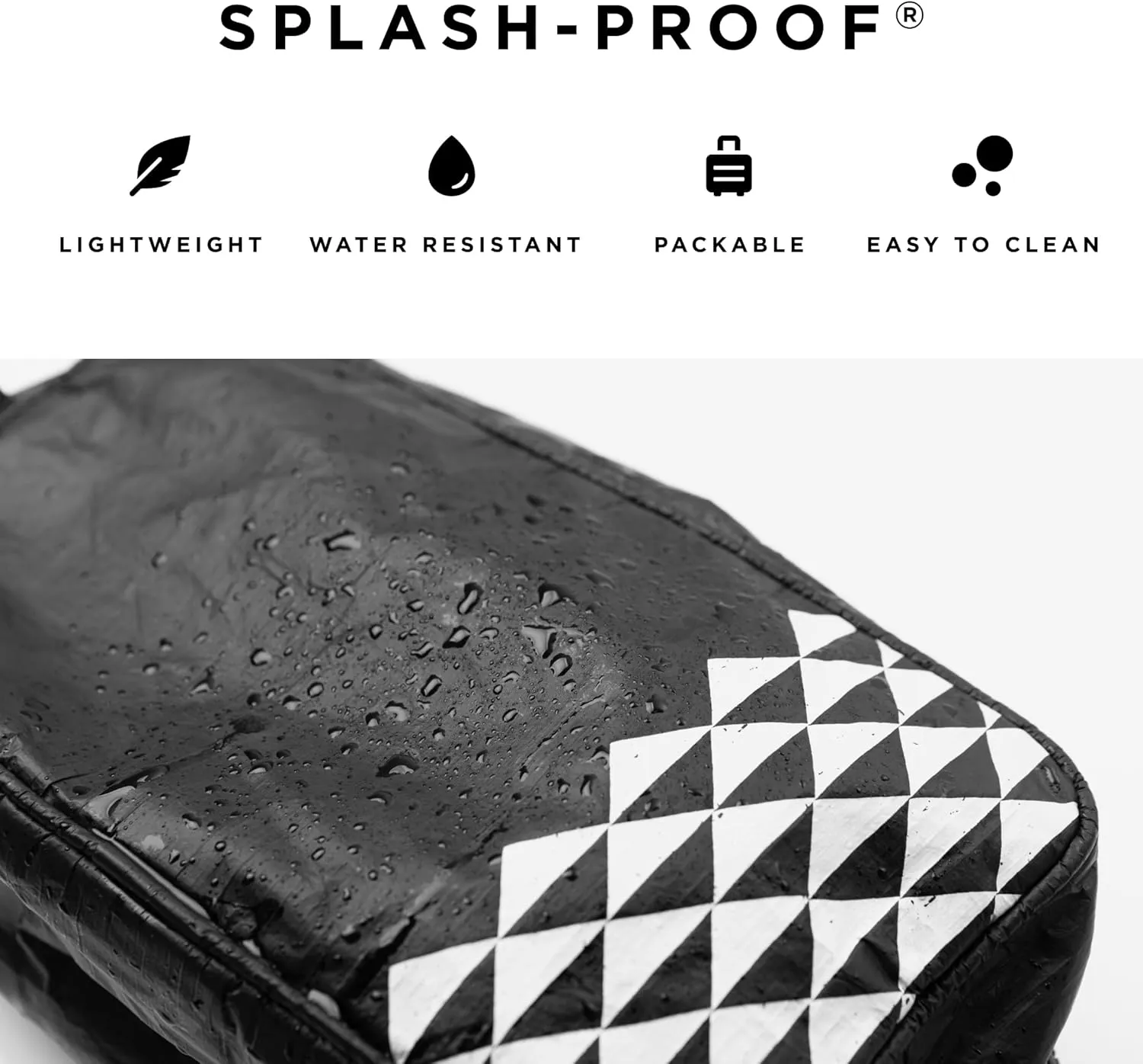 ALOHA Collection Dopp Kitt, Lightweight, Packable, & Splash-Proof - Durable, Washable, & Reusable Toiletry Bag with Zipper for Travel, Beach & Makeup, Easy to Clean & Sustainable Material (9" x 5")