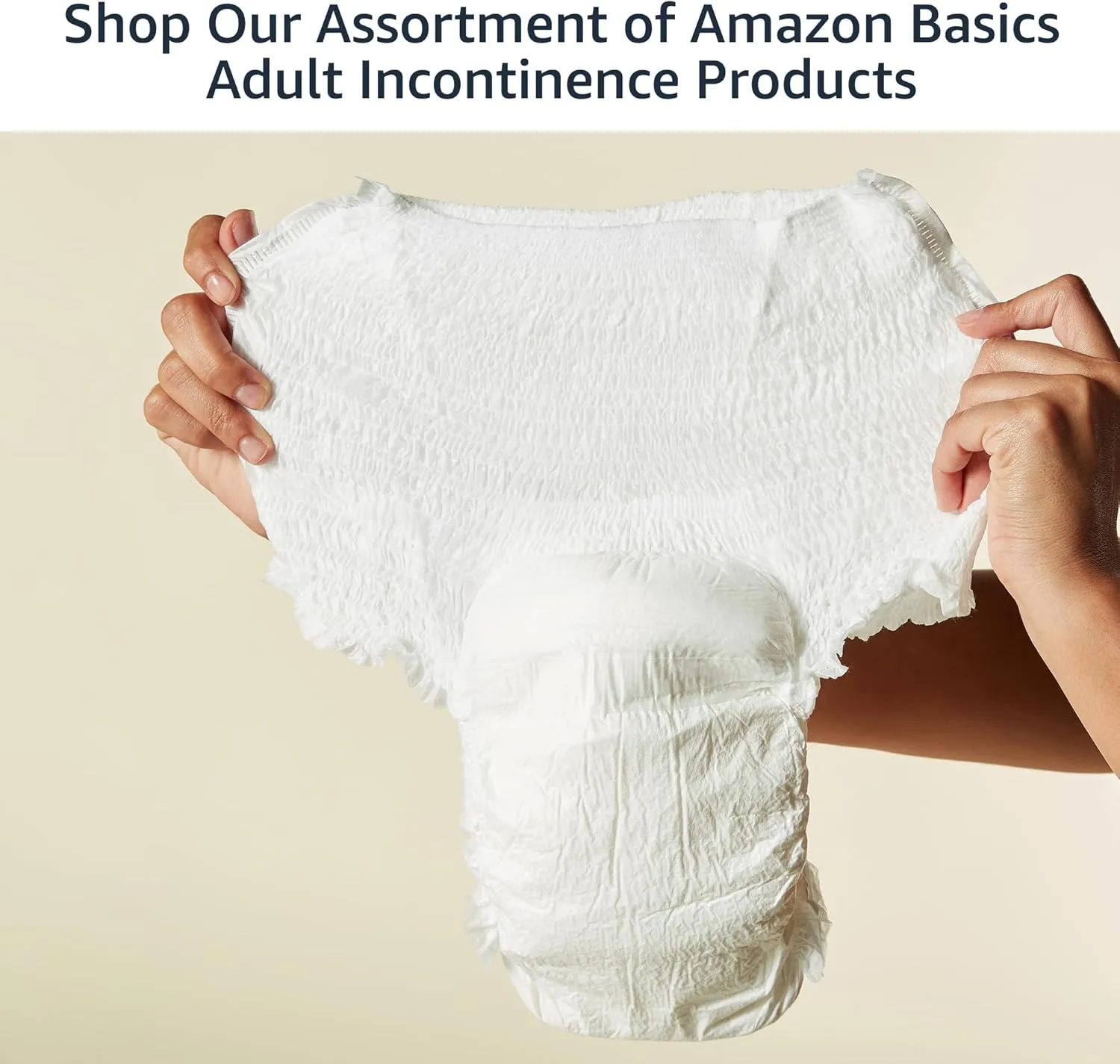 Amazon Basics Unisex Protective Underwear, Overnight Absorbency, Extra Large, 48 Count, (4 Packs of 12)