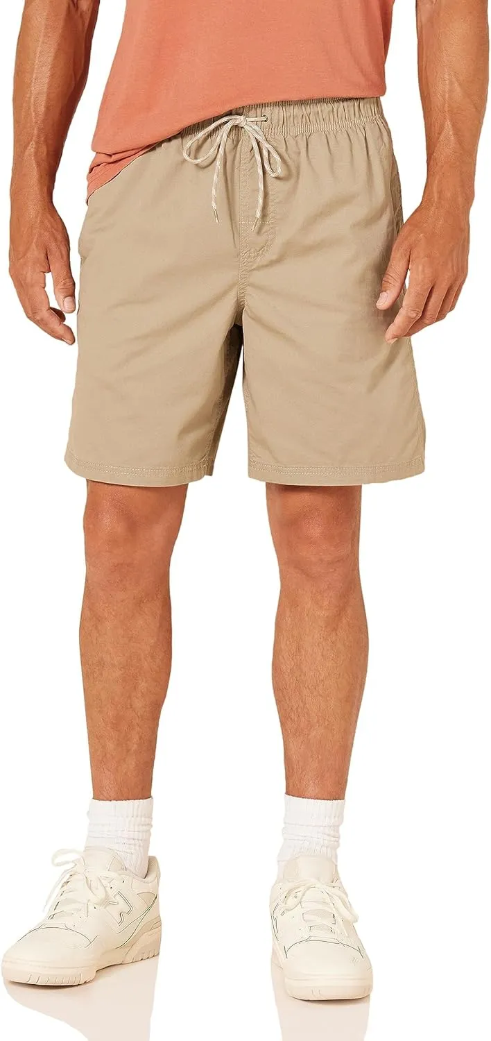Amazon Essentials Men's 8" Inseam Relaxed-Fit Drawstring Walk Short (Available in Plus Size)
