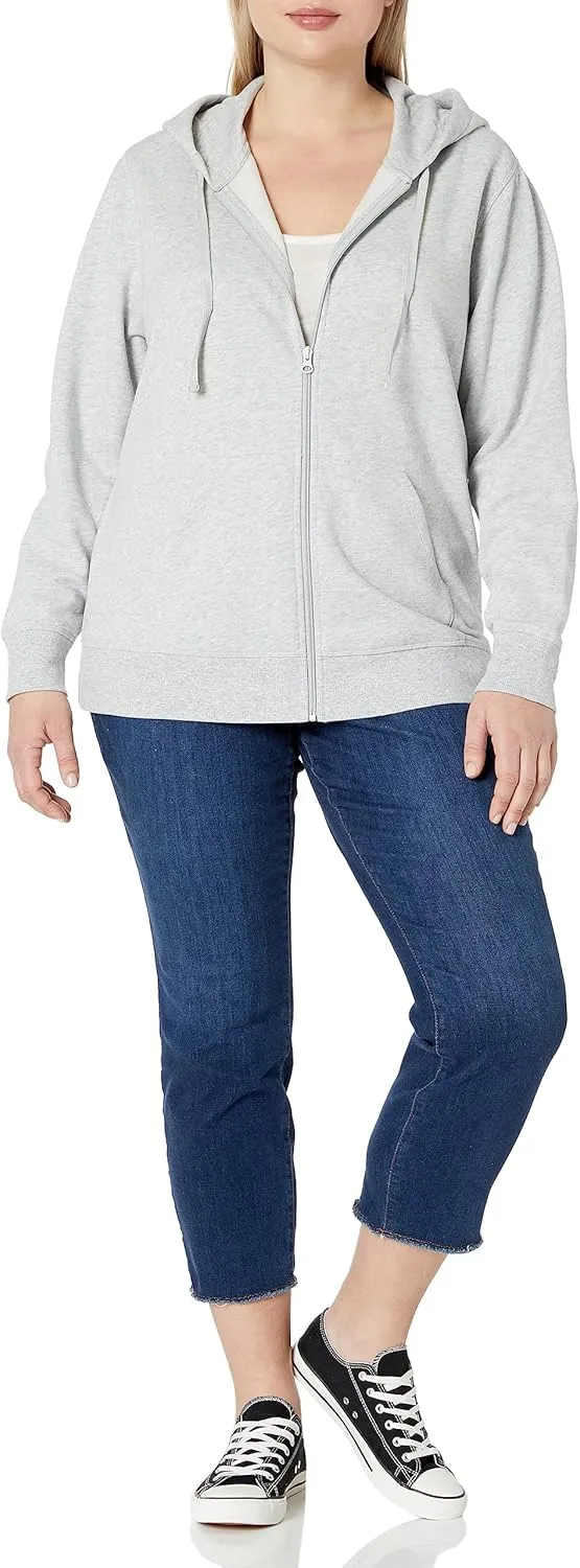 Amazon Essentials Women's Fleece Full-Zip Hoodie (Available in Plus Size)