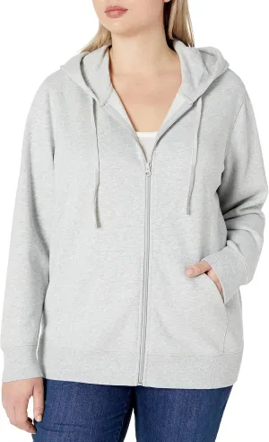 Amazon Essentials Women's Fleece Full-Zip Hoodie (Available in Plus Size)