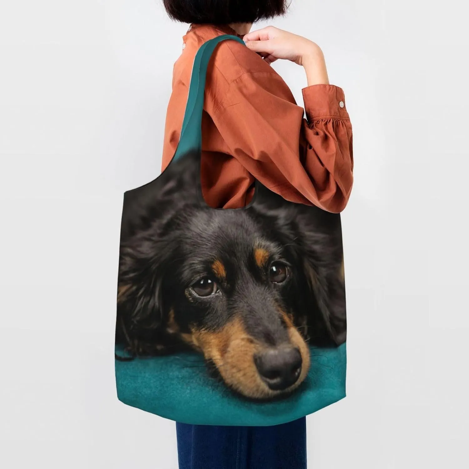 AMAZWI Explosion Burst Red Black Canvas Tote Bag,Kitchen Reusable Grocery Bag,Work Handbag Tote,Weekender Bag Shopper Handbag