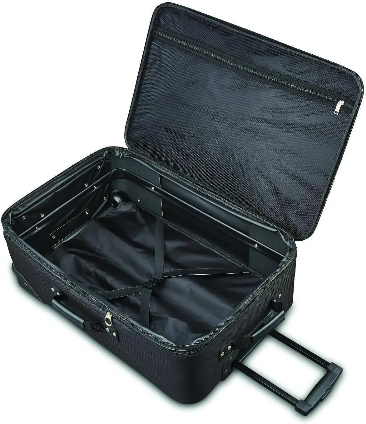 American Tourister Fieldbrook XLT Softside Upright Luggage, Black, 3-Piece Set (BB/21/25)