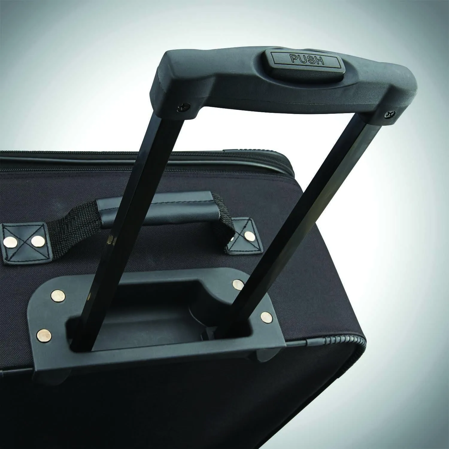 American Tourister Fieldbrook XLT Softside Upright Luggage, Black, 3-Piece Set (BB/21/25)