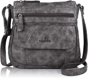 Angel Kiss Crossbody Bags for Women PU Leather Shoulder Handbag Ladies Purses and Handbag with adjustable Strap