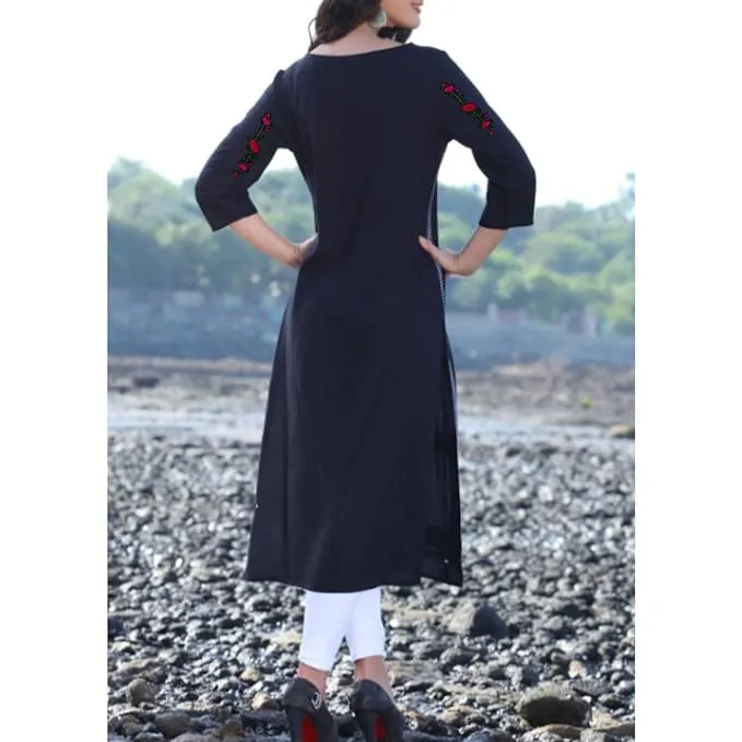 Ani Accessories Embroidery Red Lily Flower Patch for Women's Clothing