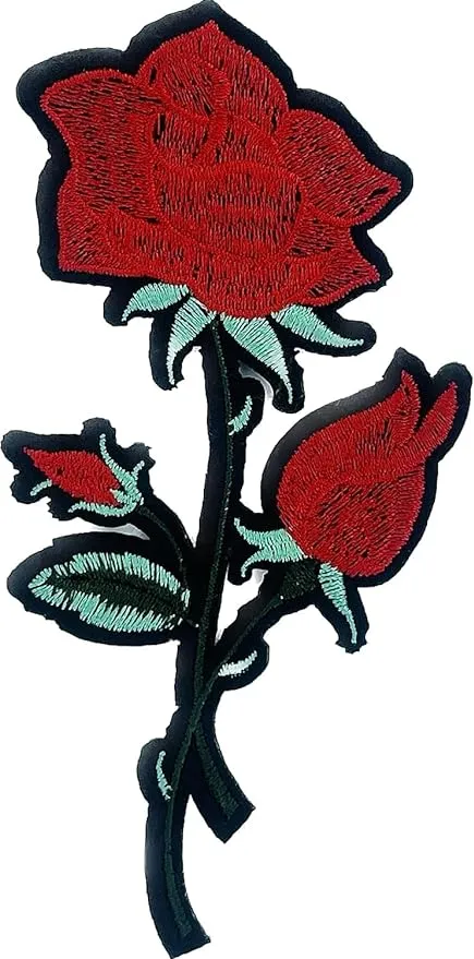 Ani Accessories Rose Embroidered Patch for Kurti