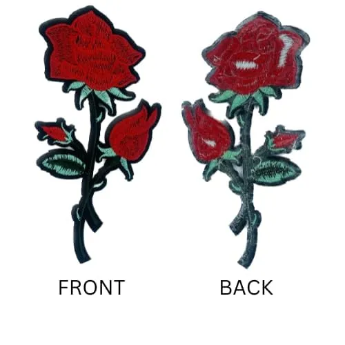 Ani Accessories Rose Embroidered Patch for Kurti